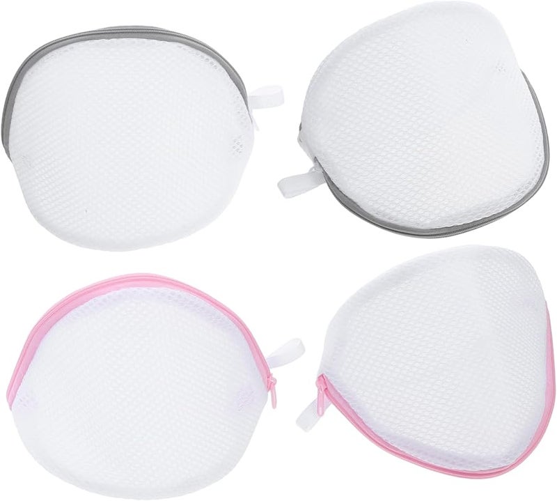 Zerodeko 4 حقيبة غسيل كبيرة شبكية بسحاب للصدرية والجوارب والملابس الحساسة - Image 1